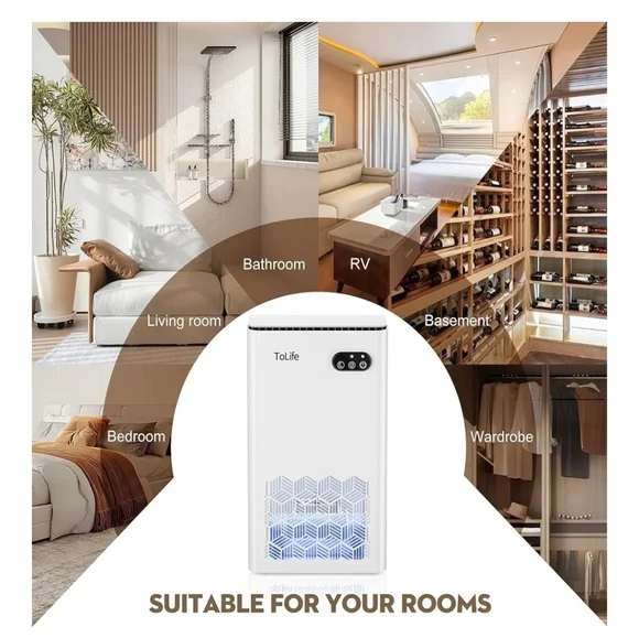 ToLife Dehumidifier for Home, 1000 sq.ft Dehumidifiers for Basement Bedroom Bath - Picture 7 of 7